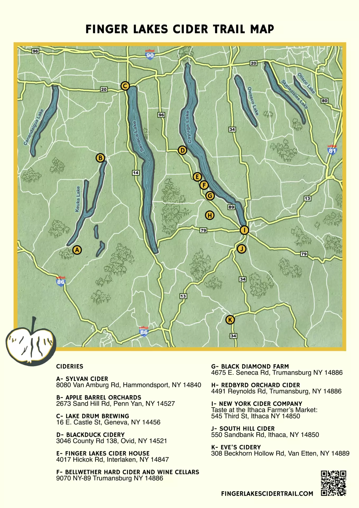 Finger Lakes Cider Trail Map_compressed
